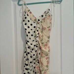 For Love And Lemons Black and White Polka Dot Dress